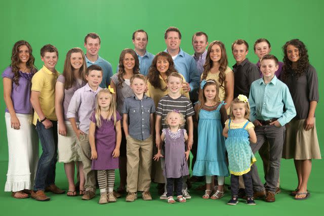 <p>Tlc/Kobal/Shutterstock </p> The Duggar Family on '19 Kids and Counting' in 2008