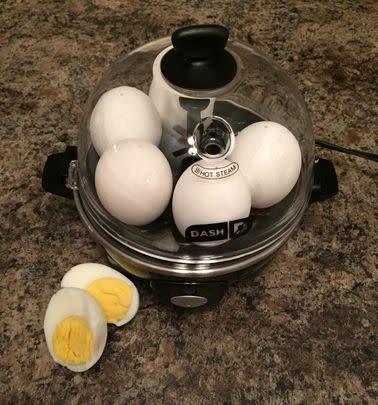 A rapid egg cooker