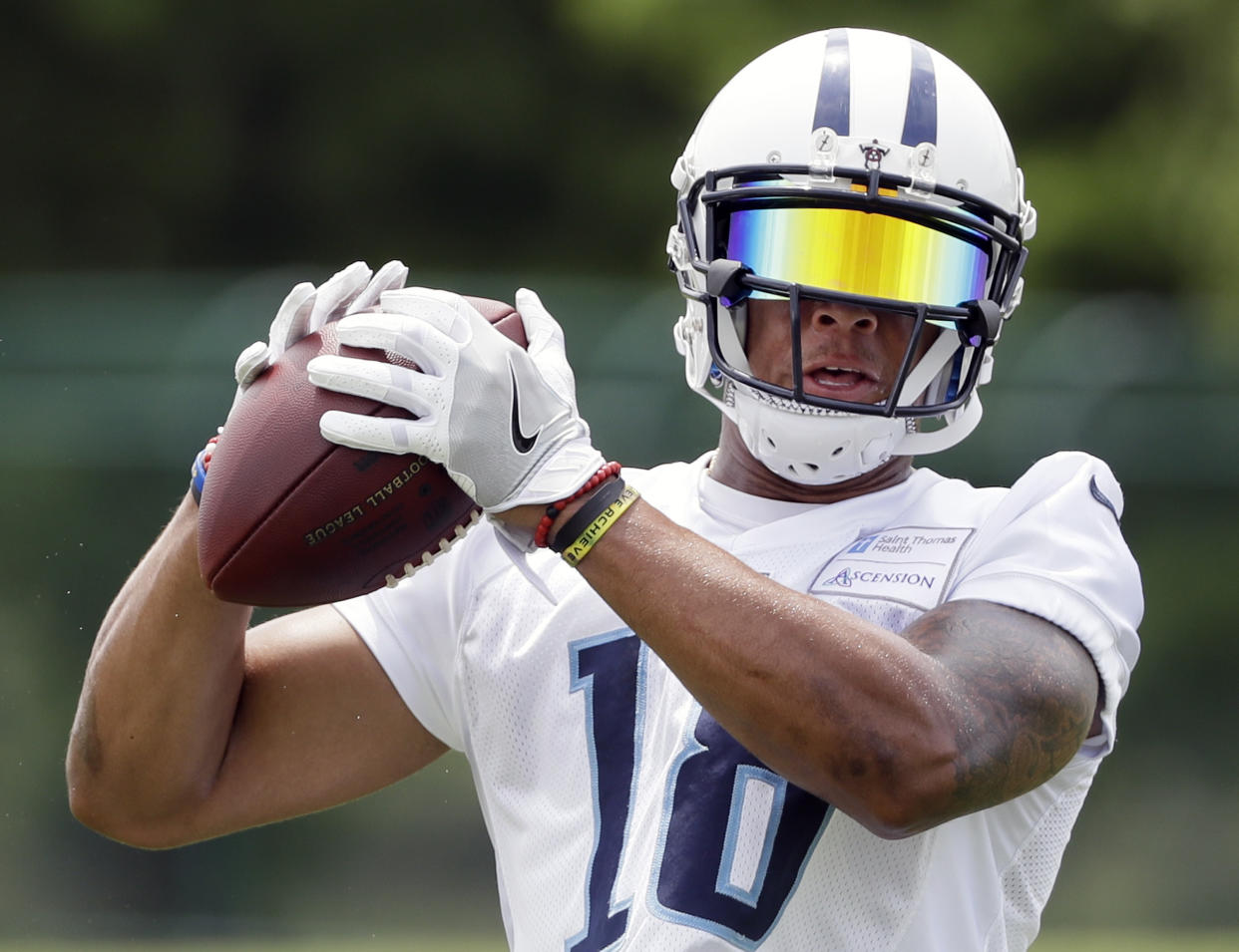 Tennessee Titans receiver Rishard Matthews is among a group of 2016 breakout players who are coming surprisingly cheap in 2017 fantasy drafts. (AP Photo/Mark Humphrey)