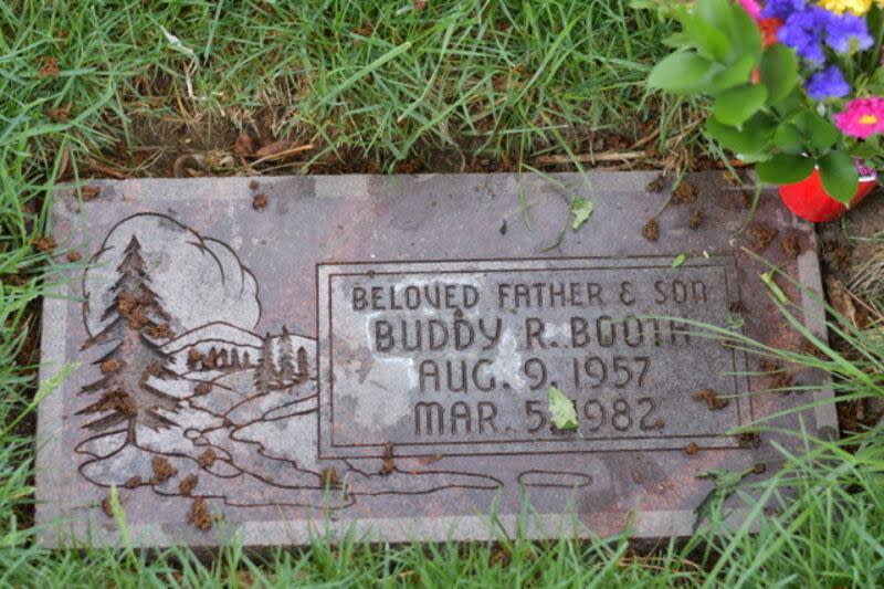 The grave marker for Buddy Booth at Elysian Gardens in Millcreek. | Ryan Meeks, KSL Podcasts