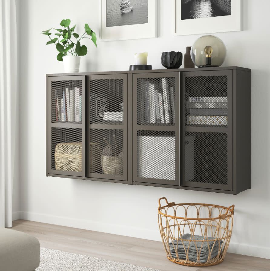 <a href="https://fave.co/2yqaj8g" target="_blank" rel="noopener noreferrer">IKEA</a> is known for it affordable and minimalist Scandinavian styles, but you&rsquo;ll still find plenty of modern industrial decor, such as these <a href="https://fave.co/2FmdO6k" target="_blank" rel="noopener noreferrer">floating wall shelves</a> and and <a href="https://fave.co/3hjZ4lR" target="_blank" rel="noopener noreferrer">mesh cabinet</a>. <a href="https://fave.co/2yqaj8g" target="_blank" rel="noopener noreferrer">Browse more industrial decor from IKEA</a>.