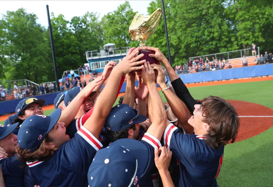 Ketchem defeats Arlington 5-3 in the Class AA baseball championship game at Purchase College in Purchase, on Saturday, May 28, 2022.