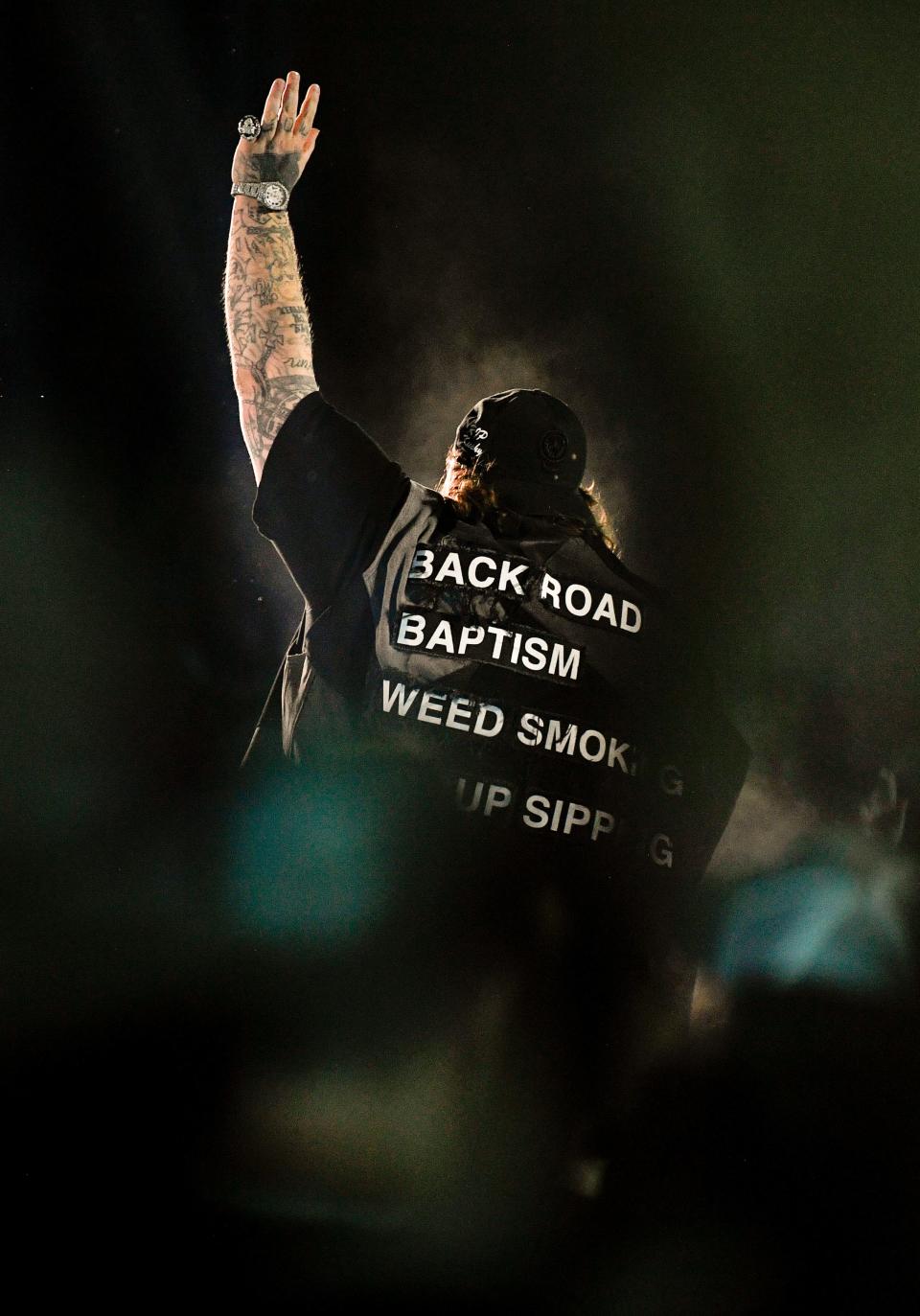 Jelly Roll performs during CMA Fest at Nissan Stadium on Friday, June 9, 2023, in Nashville, Tennessee.