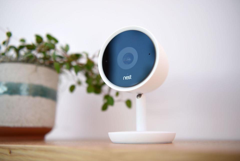 A Nest Cam is displayed during the Google I/O conference at Shoreline Amphitheatre in Mountain View, California on May 7, 2019: JOSH EDELSON/AFP via Getty Images