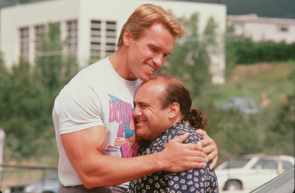 arnold schwarzenegger as julias benedict, danny devito as vincent benedict, twins