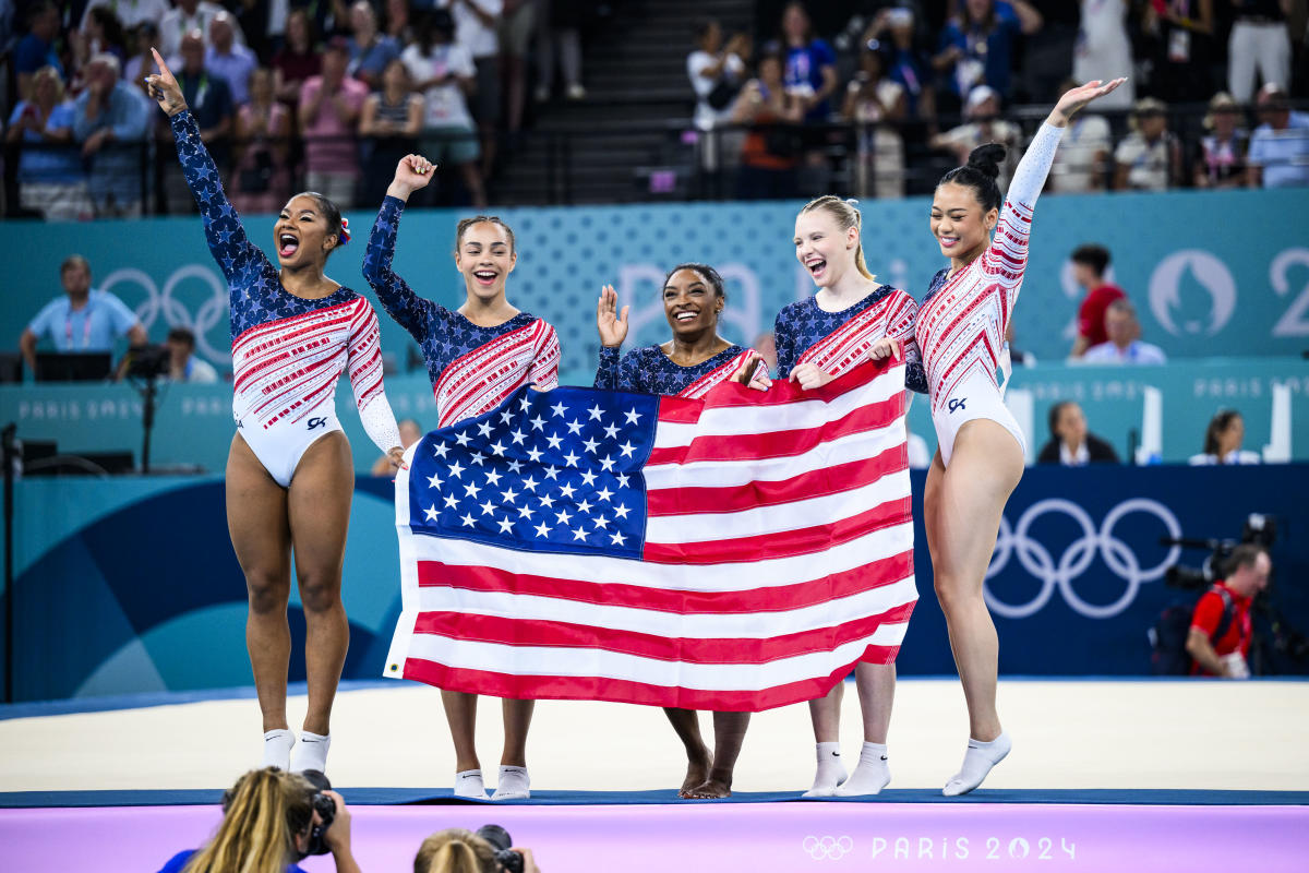 How Team USA gymnasts celebrated their win