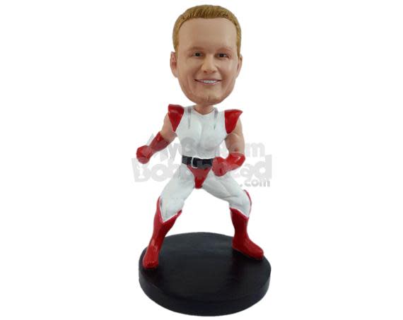 Customizable superhero bobblehead