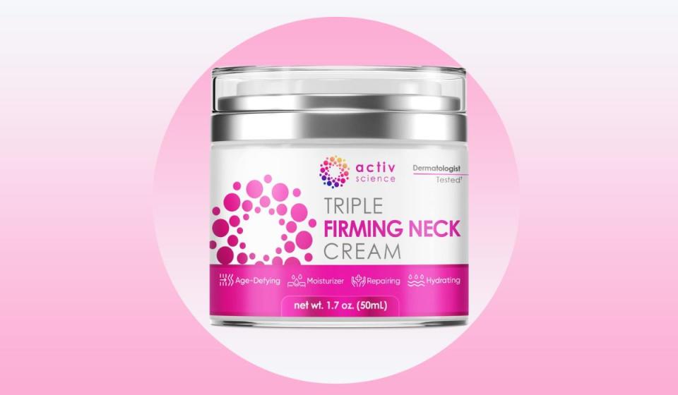 Tub of Actliv Neck Firming Cream