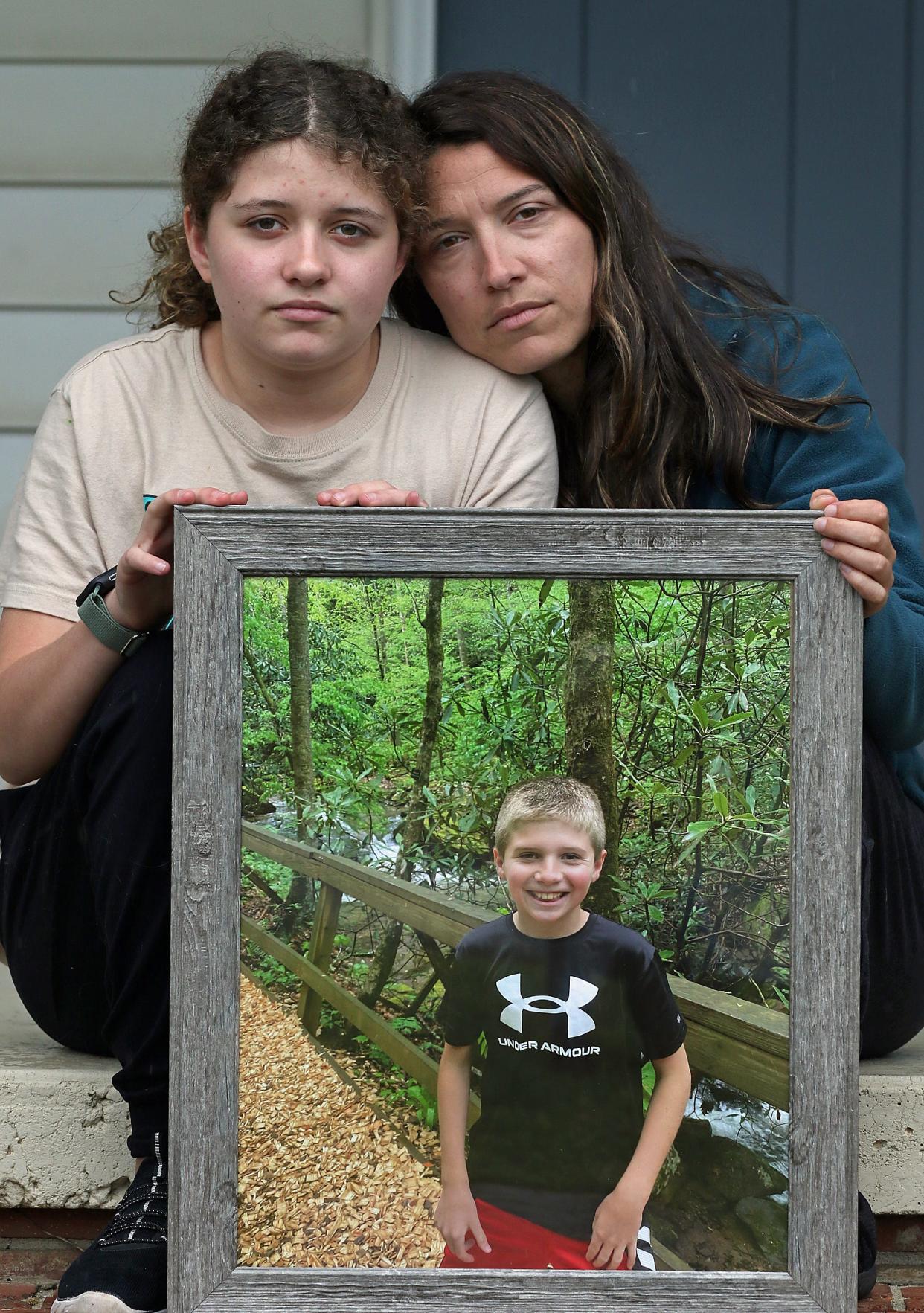 Racheal Blakney and her daughter, Piper, are grieving the loss of Piper's twin, Cyrus, who was killed by his father in October 2023.