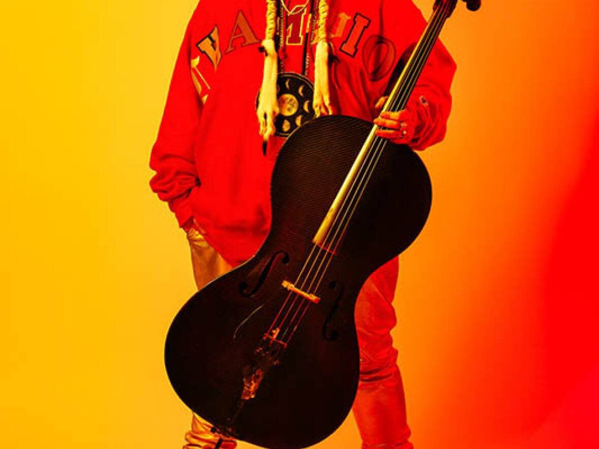 Orchestral Powwow by Cris Derksen, a Juno-nominated cellist and composer, is touring through New Brunswick.  (Tanja-Tiziana Burdi - image credit)