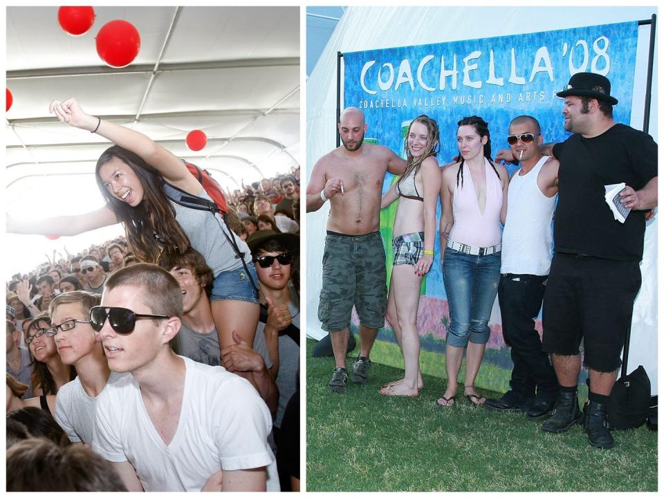 Coachella-goers in 2008.