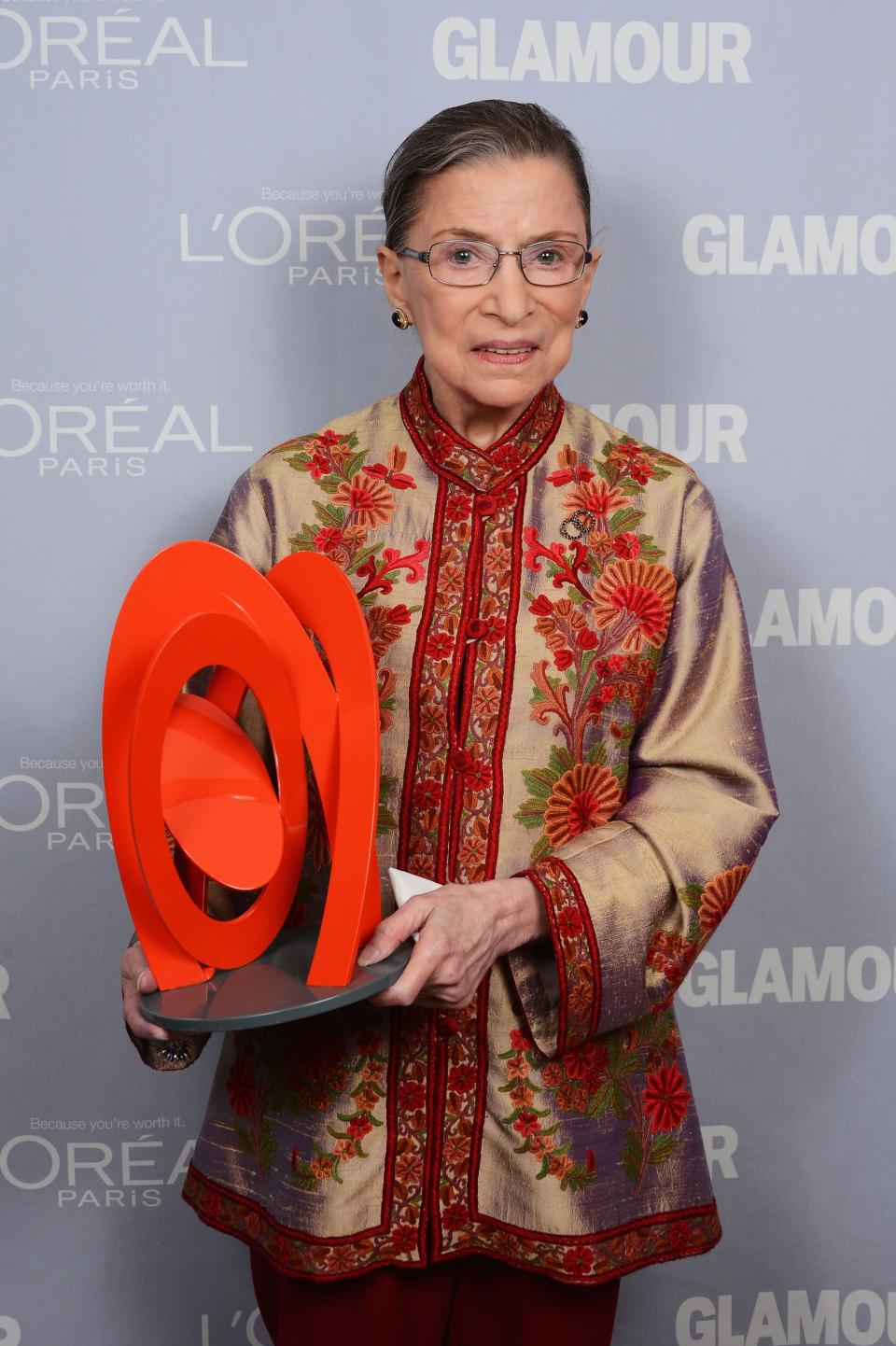 Ruth Bader Ginsburg at the 2012 Glamour Women of the Year Awards