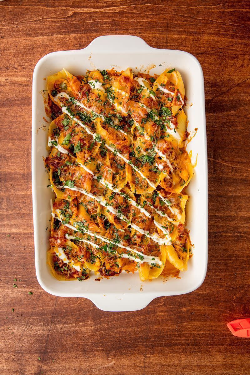 Enchilada Stuffed Pasta Shells