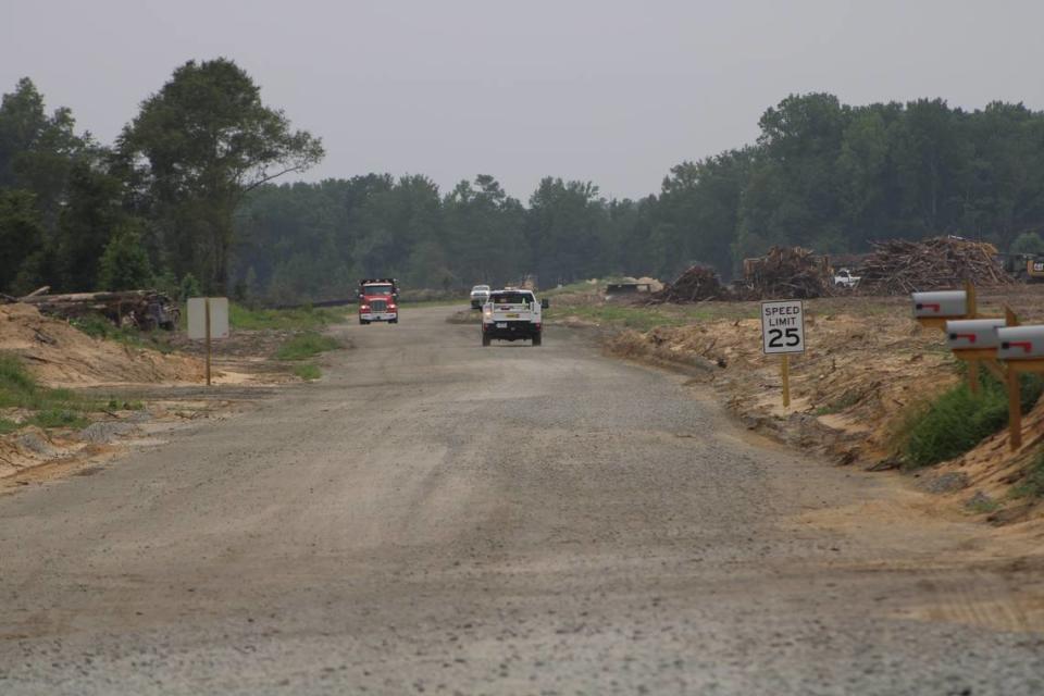 Work is underway for a new electric vehicle plant in Blythewood, SC. (Aug 3, 2023)