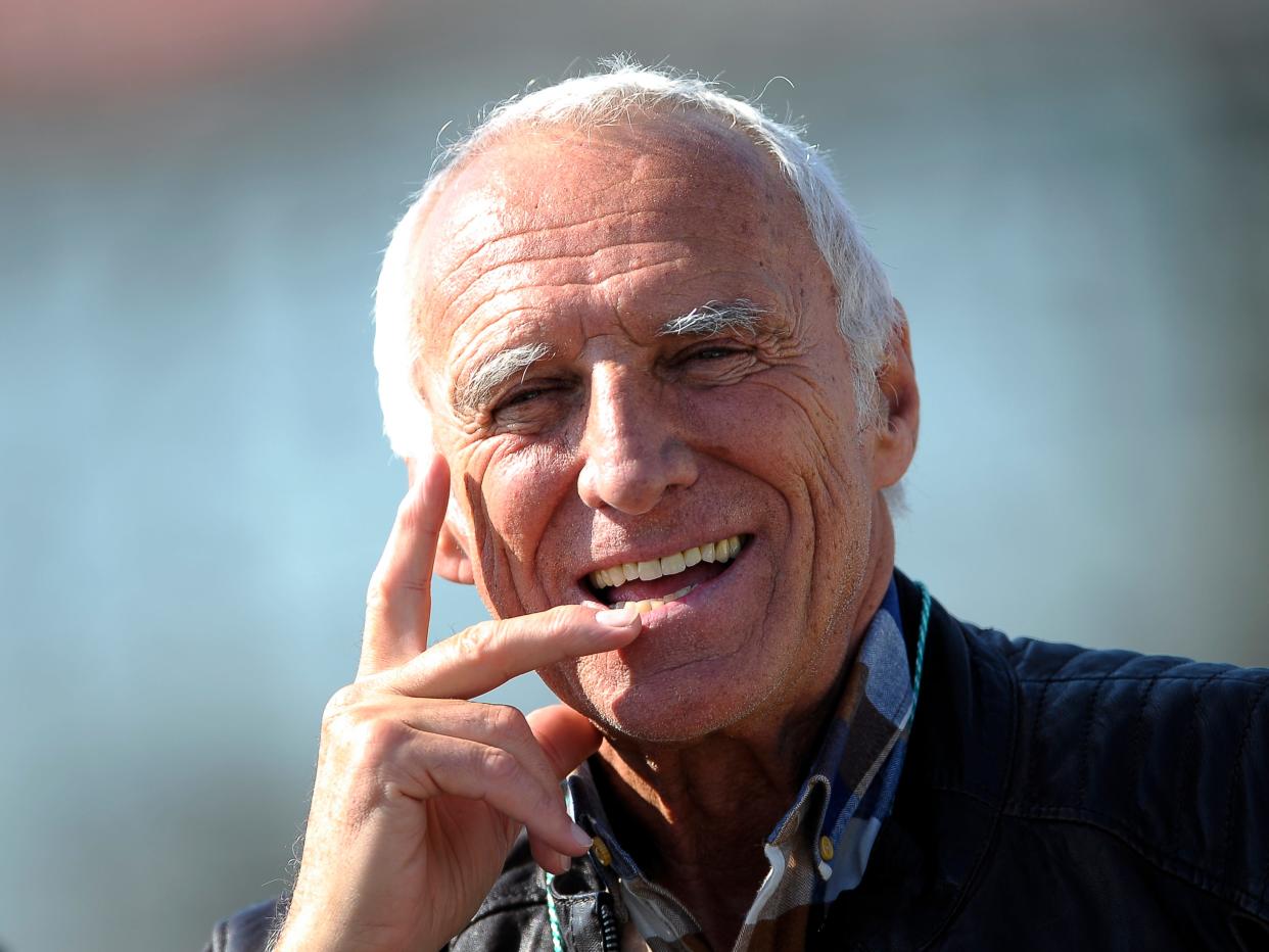 Red Bull CEO Dietrich Mateschitz attends the Formula One preseason tests on May 9, 2017 in Barcelona, Spain.