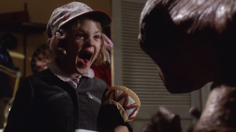 Drew Barrymore as Gertie meets E.T.
