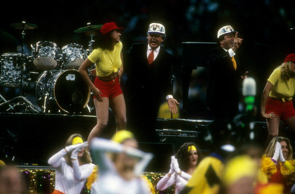 Los Del Rio Performs At Super Bowl XXXI