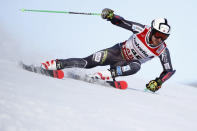 Alpine Skiing - FIS Alpine World Ski Championships - Men's Giant Slalom - Are, Sweden - February 15, 2019 - Norway’s Rasmus Windingstad in action. REUTERS/Christian Hartmann