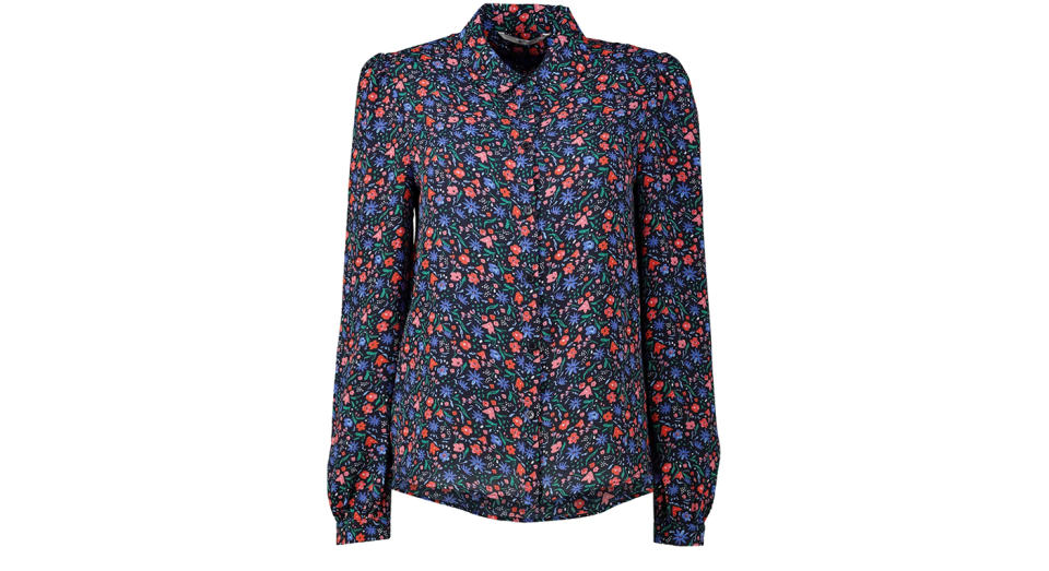 Red & Blue Floral Shirt