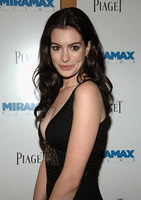 Anne Hathaway at the New York premiere of Miramax's Beoming Jane