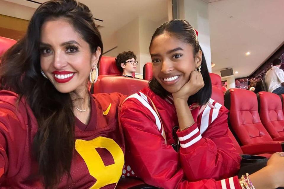 <p>Vanessa Bryant/Instagram</p> Vanessa Bryant visits daughter Natalia at USC for Family Weekend.