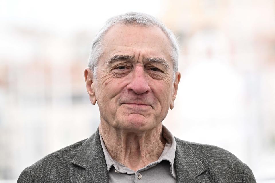 Robert De Niro attends the photo call for "Killers of the Flower Moon" at the 76th annual Cannes Film Festival on May 21, 2023.