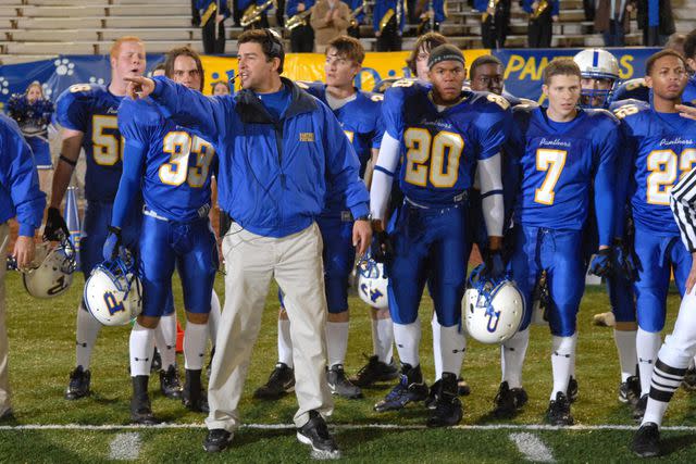 Everett Collection Taylor Kitsch, Kyle Chandler, Gaius Charles and Zach Gilford on 'Friday Night Lights'