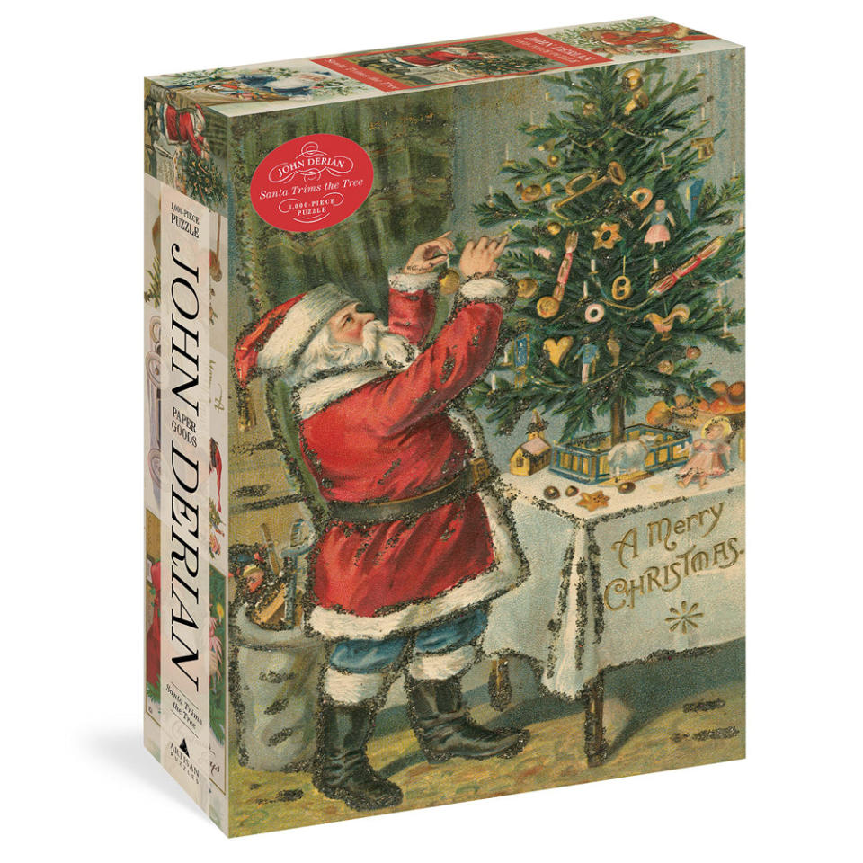 <p><a href="https://www.johnderian.com/collections/john-derian-puzzles-notebooks-notepads/products/santa-trims-tree" rel="nofollow noopener" target="_blank" data-ylk="slk:Shop Now;elm:context_link;itc:0;sec:content-canvas" class="link ">Shop Now</a></p><p>Santa Trims Tree Puzzle</p><p>johnderian.com</p><p>$24.95</p>