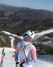 <p>lindseyvonn: Pretty windy up there today but we finally had our first day of skiing here in Korea! I’m finding out the people here are really into ski racing! Loved seeing all the kiddos out there ripping! (I can hardly recognize my team in the new uniforms!) (Photo via Instagram/lindseyvonn) </p>