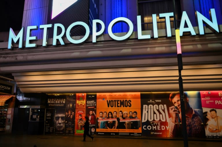 Fachada del teatro Metropolitan de Buenos Aires el 16 de abril de 2024 (LUIS ROBAYO)