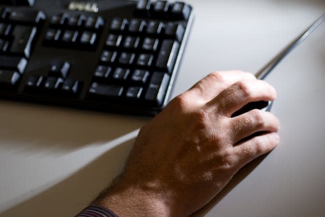 Someone working with a computer (Adam Peck/PA)