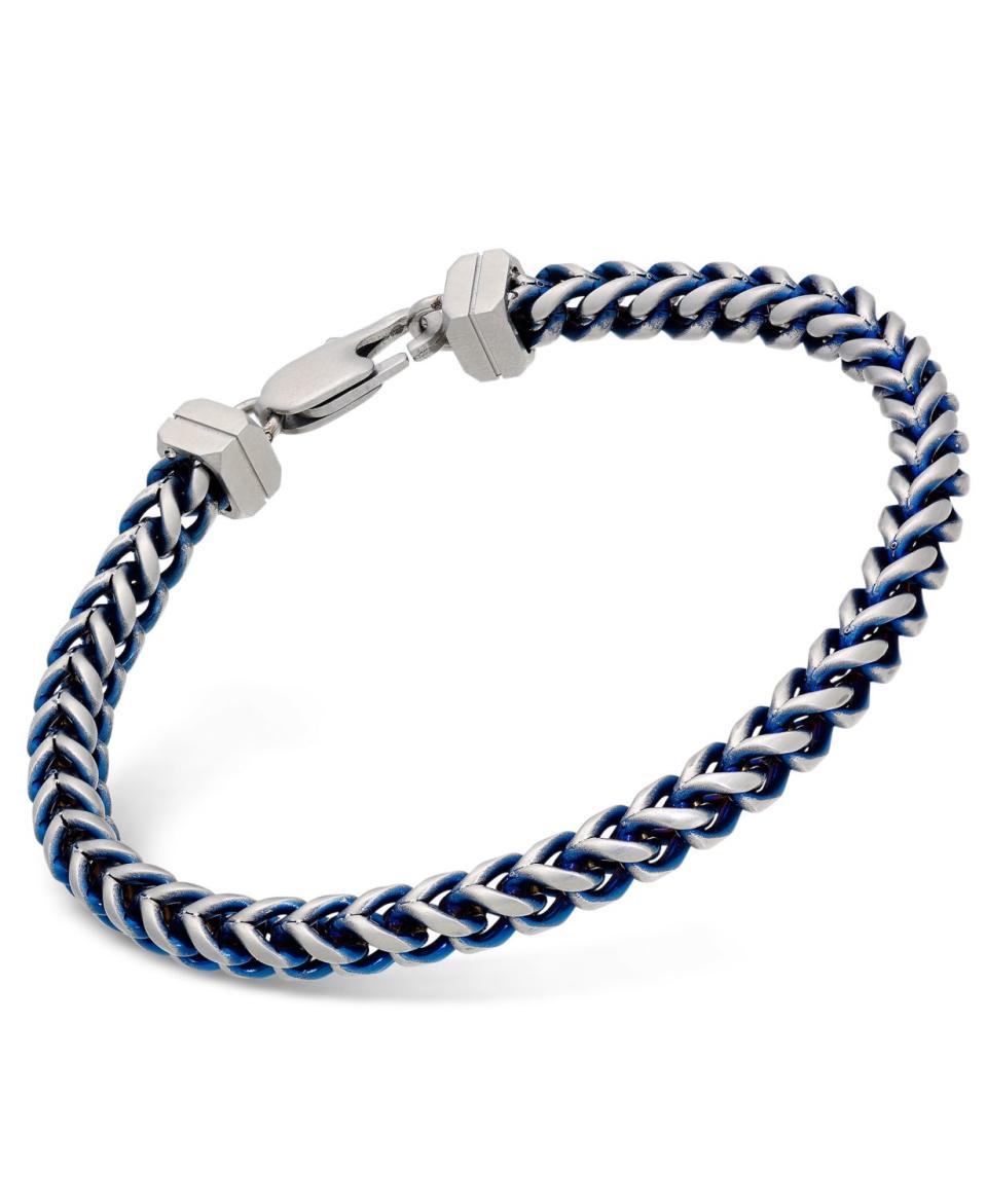 <p><a href="https://go.redirectingat.com?id=74968X1596630&url=https%3A%2F%2Fwww.macys.com%2Fshop%2Fproduct%2Fesquire-mens-jewelry-link-chain-bracelet-in-stainless-steel-blue-ion-plating-created-for-macys%3FID%3D4652658&sref=https%3A%2F%2Fwww.redbookmag.com%2Flife%2Ffriends-family%2Fg44055713%2Fcool-fathers-day-gifts%2F" rel="nofollow noopener" target="_blank" data-ylk="slk:Shop Now;elm:context_link;itc:0;sec:content-canvas" class="link ">Shop Now</a></p><p>Link Chain Bracelet </p><p>$175.00</p><p>macys.com</p>