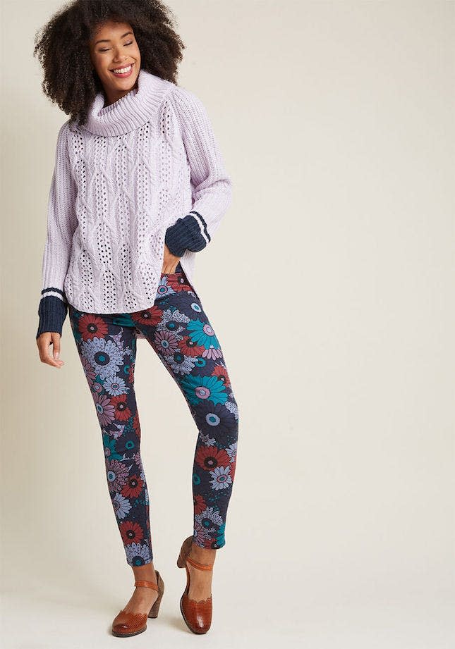 floral+daisy+pants