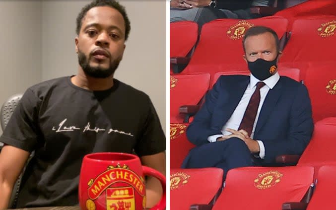 Patrice Evra has posted an emotional video on Instagram attacking Manchester United - INSTAGRAM/AP