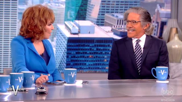 <p>ABC</p> Geraldo Rivera with Joy Behar on 'The View.'