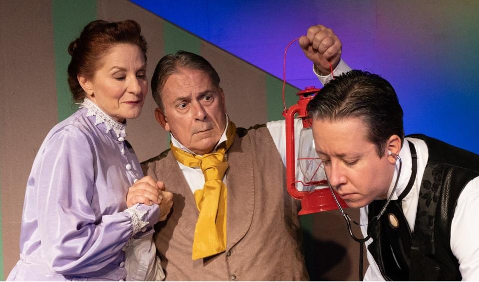 Adonna Niosi plays "Kate Keller," Gordon Ringer plays "Captain Keller" and Blake Everidge plays "Doctor Anagnos" in "The Miracle Worker," on stage at Surfside Playhouse through Jan. 29, 2023. Visit surfsideplayhouse.com.