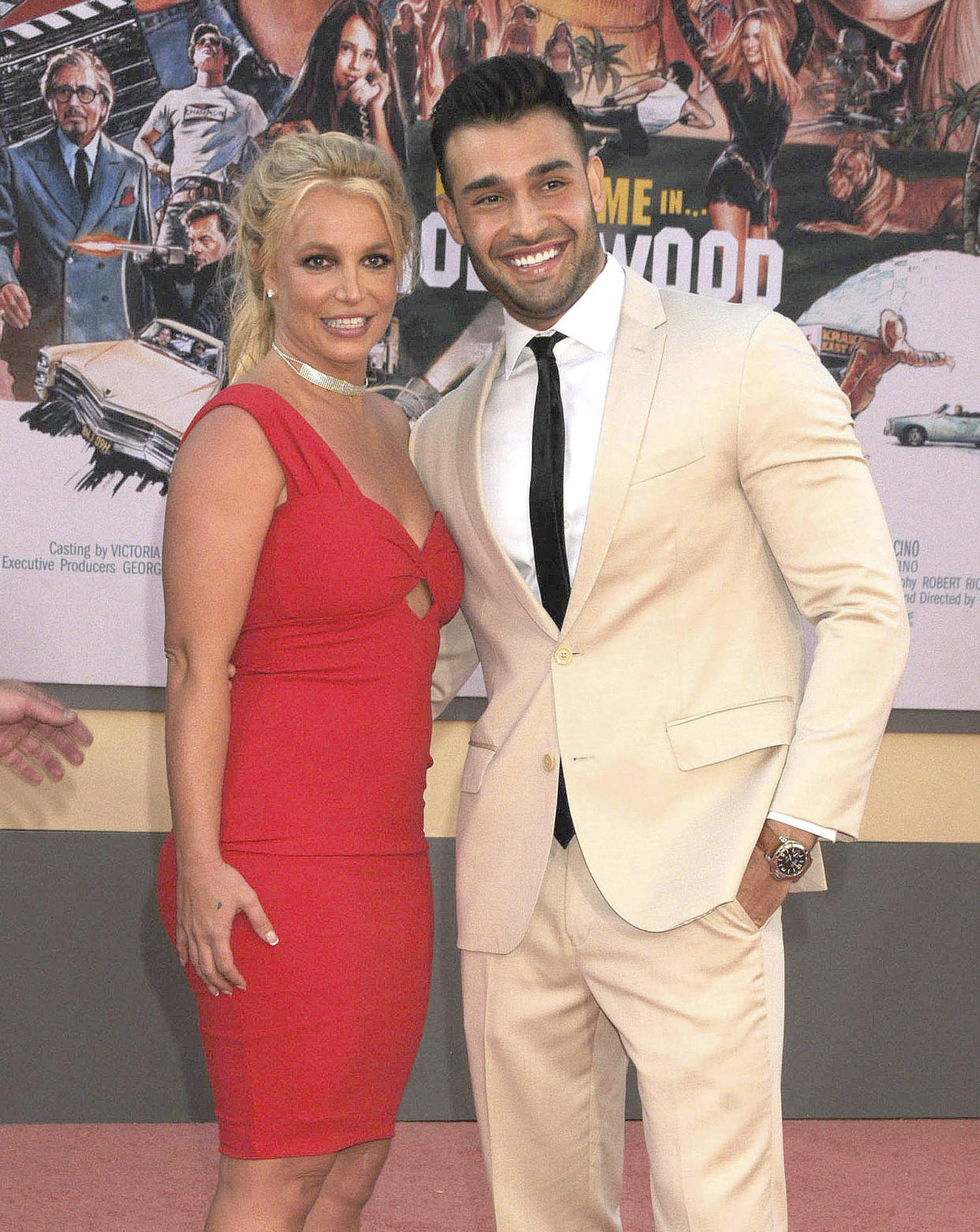 APRIL 11th 2022: Britney Spears announces she is pregnant with her third child - her first with fiance Sam Asghari. - File Photo by: zz/Galaxy/STAR MAX/IPx 2019 7/22/19 Britney Spears and Sam Asghari at the premiere of 