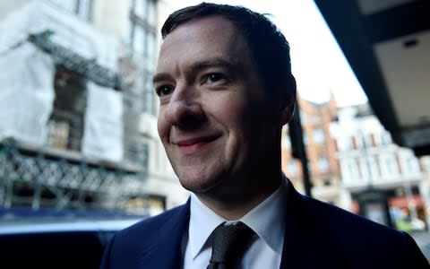 Former Chancellor George Osborne arrives at the Evening Standard offices to formally take up the role of editor of the newspaper in London - Credit: REUTERS