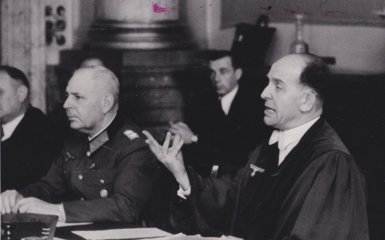 Nazi judge Roland Freisler (right) sent 2,600 people to their deaths - PBS