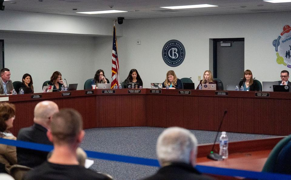 The Central Bucks School District Board re-org in Doylestown on Monday, Dec. 4, 2023.

[Daniella Heminghaus | Bucks County Courier Times]