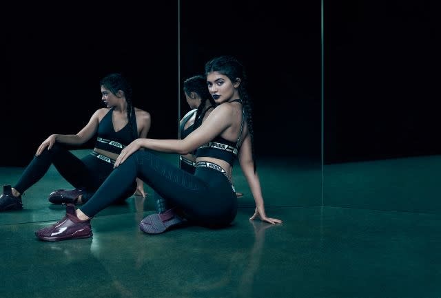 Kylie Jenner models Puma's latest update of the Puma Fierce