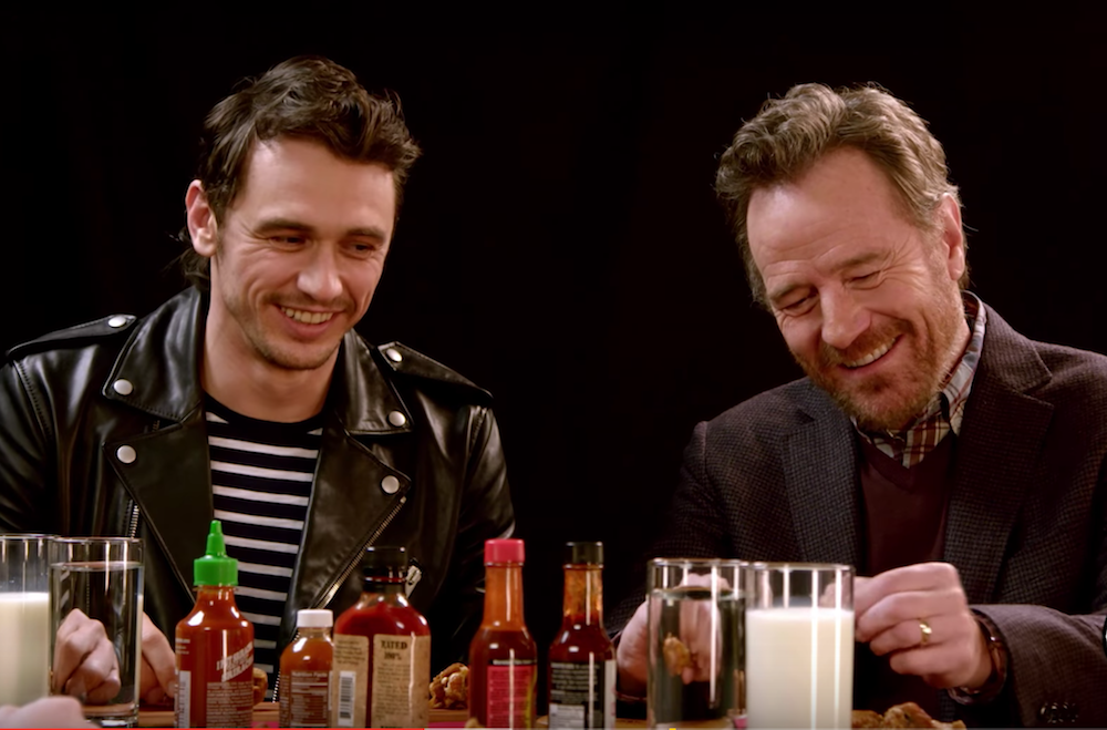 James Franco And Bryan Cranston Eat Increasingly Hot Wings During Funny Interview — Watch