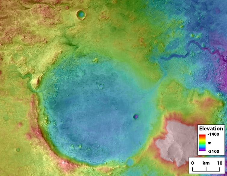 <span class="caption">Goudge Jezero Basin.</span> <span class="attribution"><span class="source">NASA/Tim Goudge.</span></span>