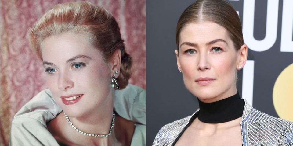 Grace Kelly (1956) and Rosamund Pike