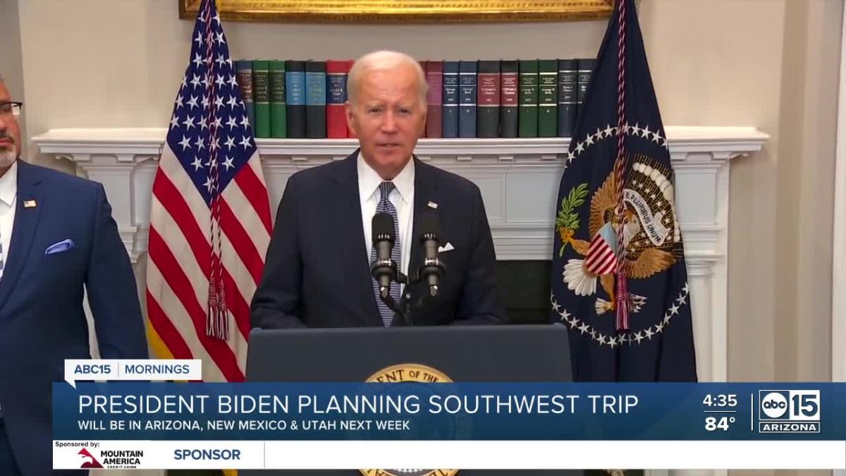 President Joe Biden set to visit Arizona on multi-state tour in August