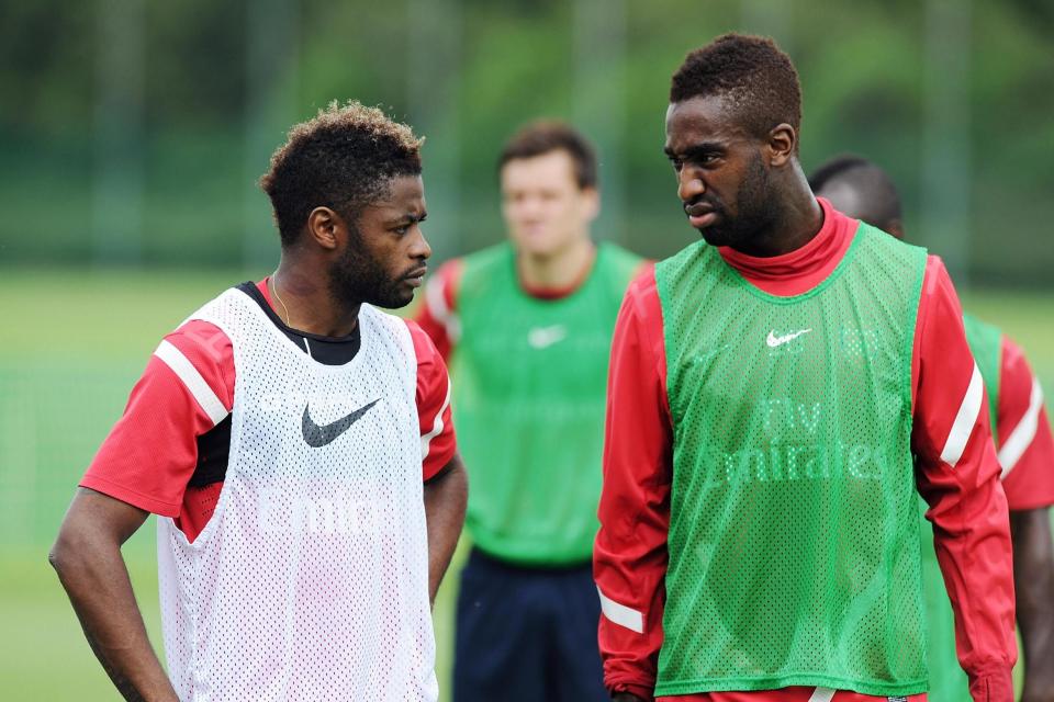 Song and fellow former Gunners man Johan Djourou were among the players dismissed after wage cuts were proposed (Arsenal FC via Getty Images)