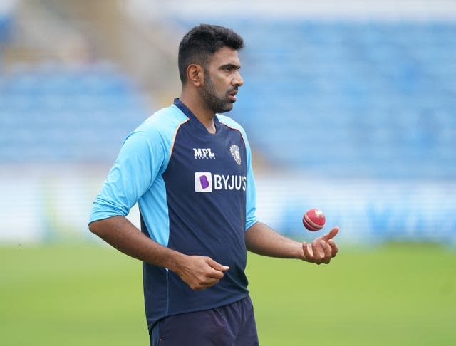 Ravichandran Ashwin in the nets for India