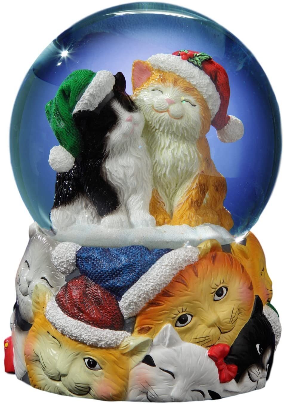 cat snow globe