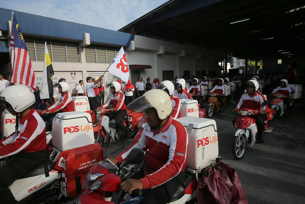 The last increase happened in 2010, when the government approved a doubling in rates for standard mail weighing under 20g to 60 sen. — Picture by Marcus Pheong