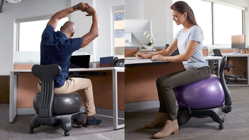 Because comfortable sitting doesn't need to be in a typical desk chair.